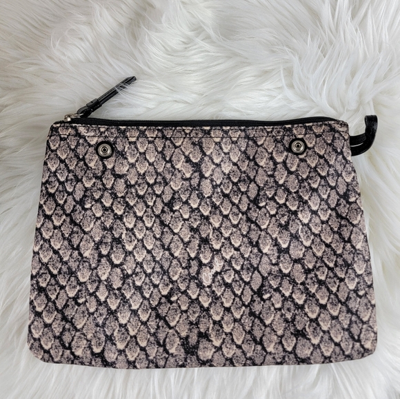 COACH Taylor Python Snake Print Large Tote Bag with Snap In Pouch - Picture 15 of 16